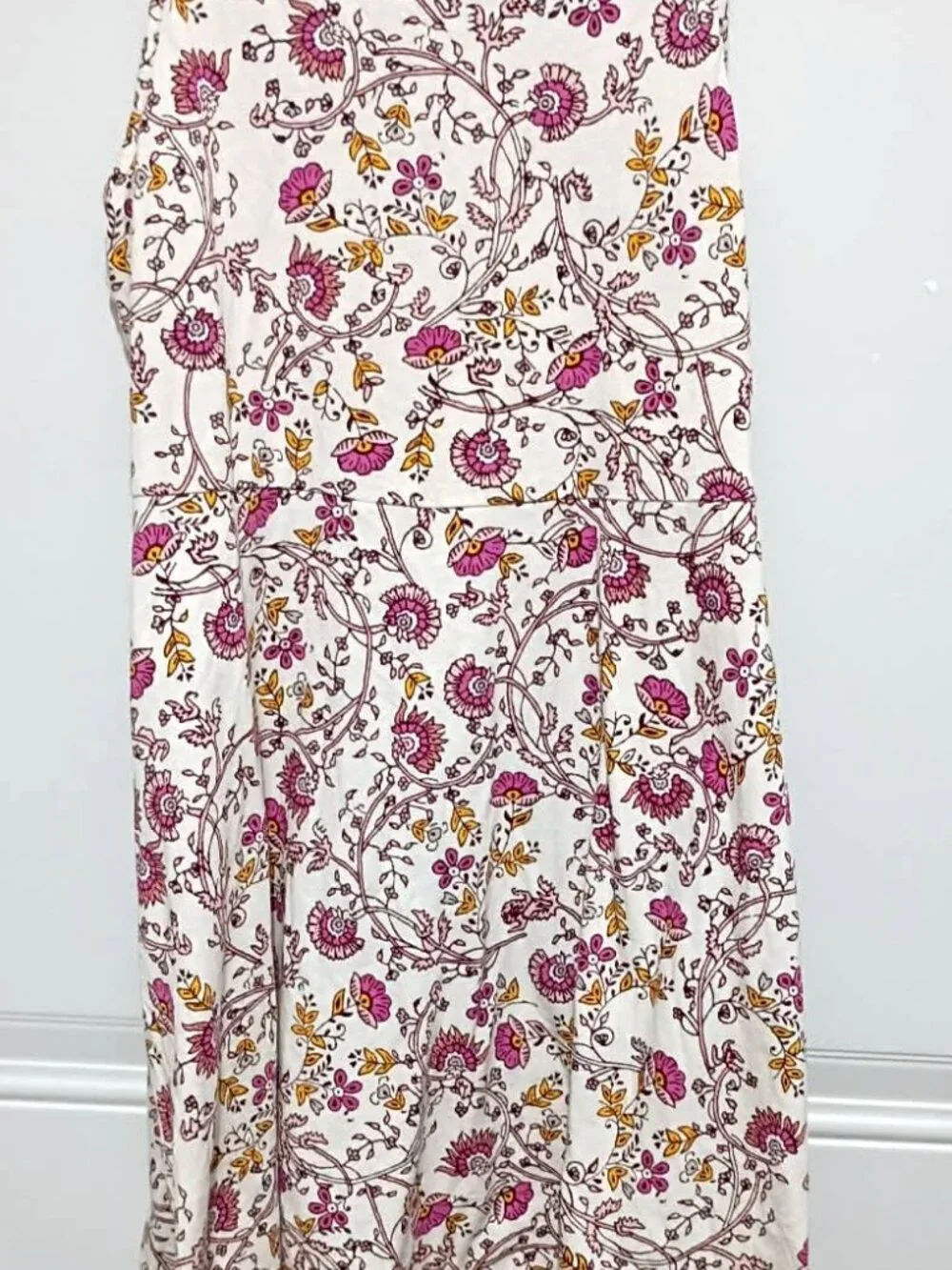 Old Navy Sun Dress, Girls Size 8, White with Paisley Print